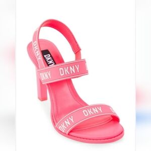 DKNY Pink Logo Slingbacks Size 9